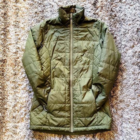 Columbia Jackets & Blazers - Columbia | Interchange Omni-Heat puffer olive | WMS XS